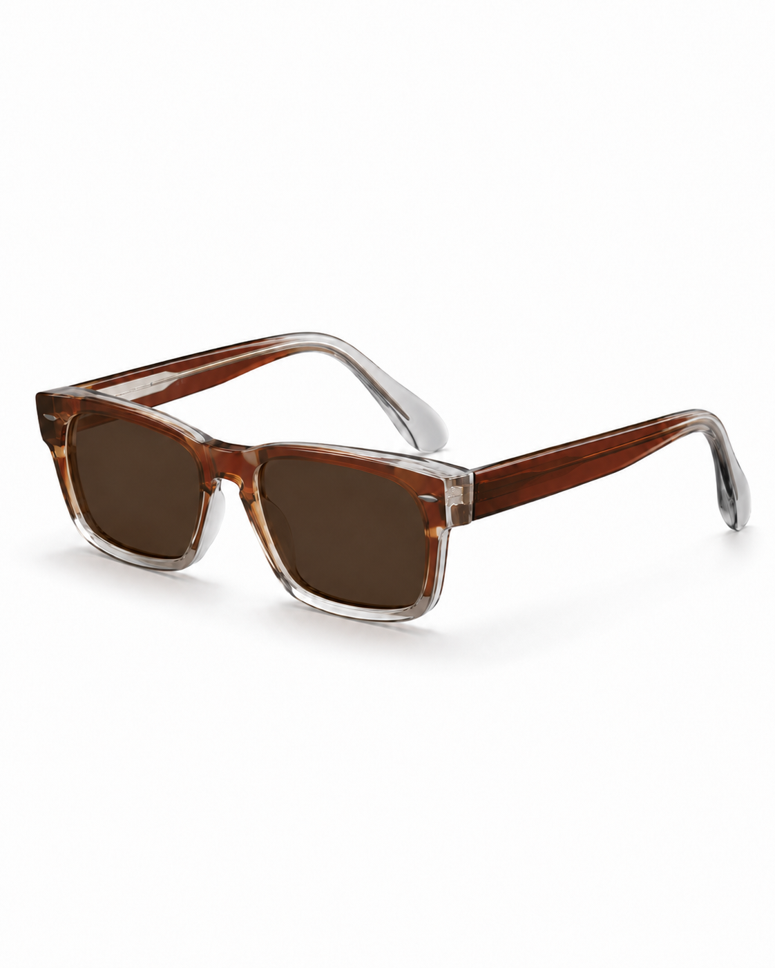 Hombres Gafas de sol rectangulares sin montura con patillas rectas-Glasses for men-Casaluzia