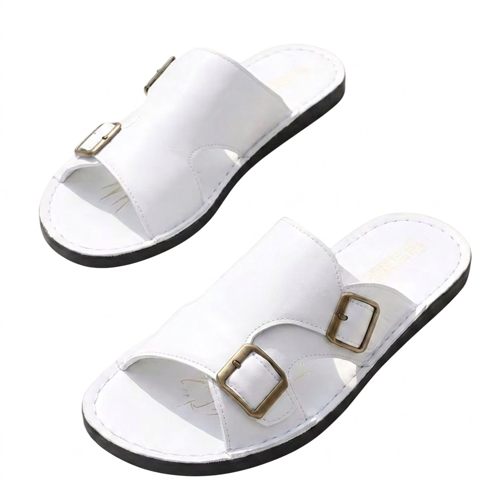 Hombres Sandalias con doble correa y hebillas-Footwear for women-Casaluzia