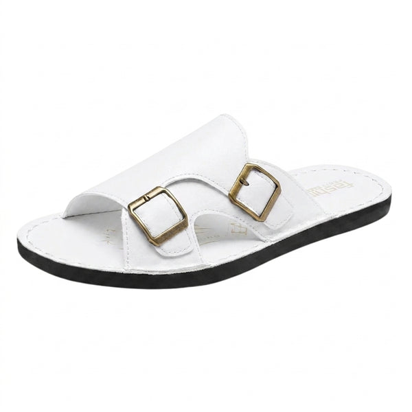 Hombres Sandalias con doble correa y hebillas