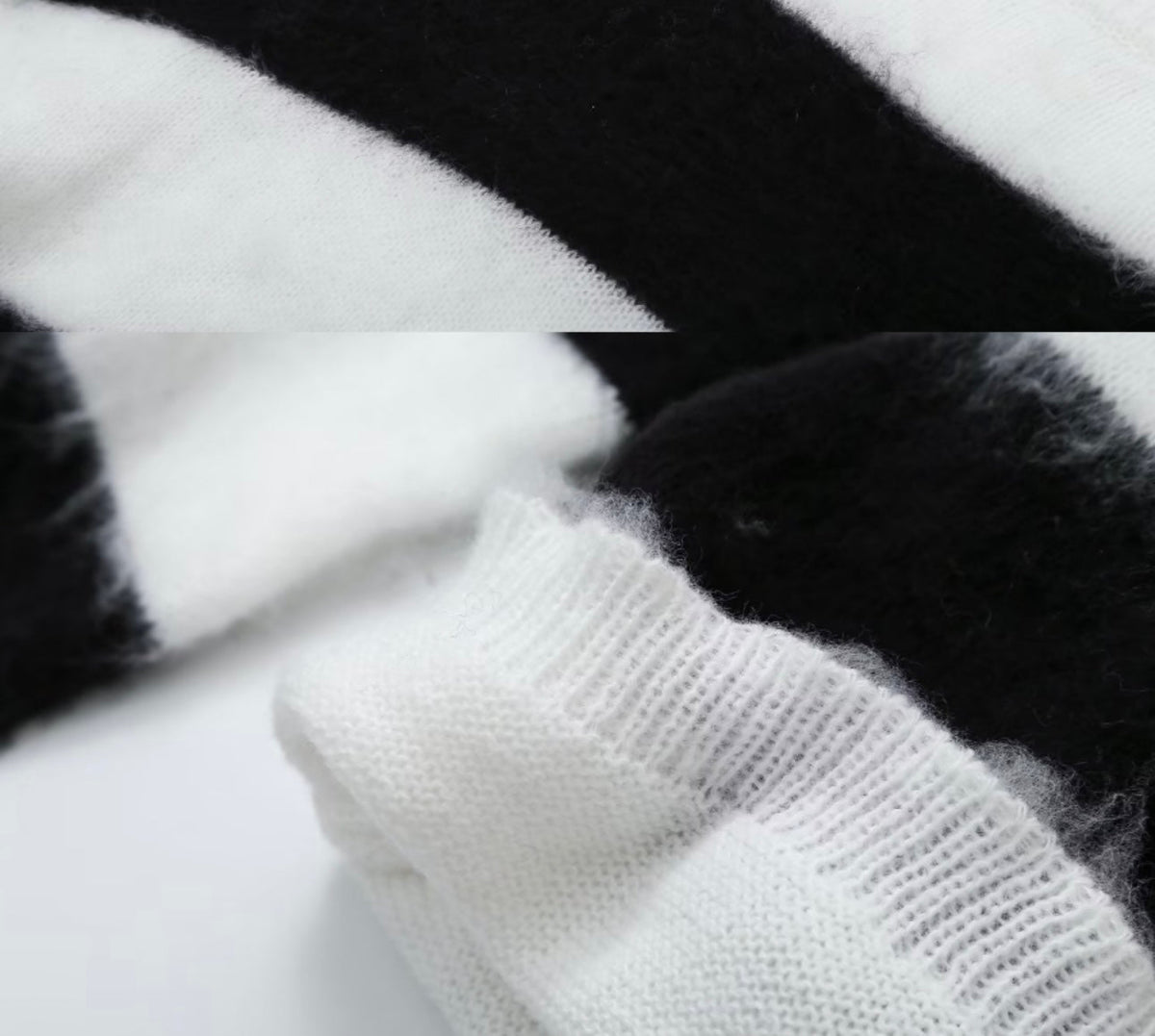 Jersey de punto para mujer con cuello redondo y hombros caídos-Sweaters for Women-Casaluzia