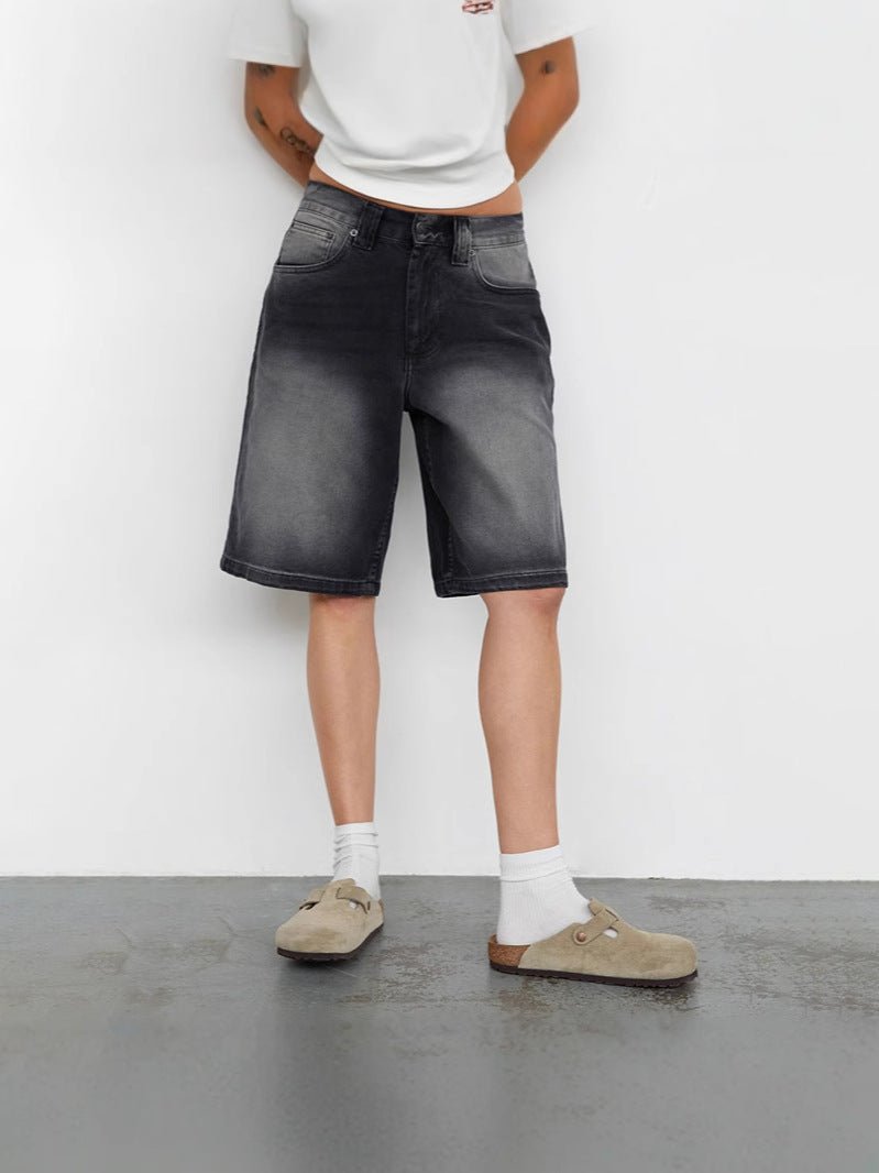 Jorts de mezclilla de tiro alto para mujer-Shorts for women-Casaluzia