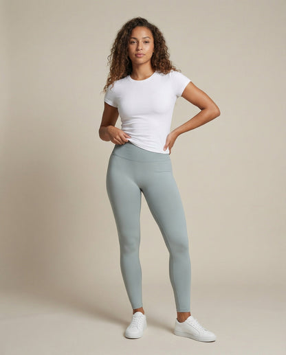 Leggings de Mujer de Cintura Alta con Construcción de Costuras-Leggings for women-Casaluzia