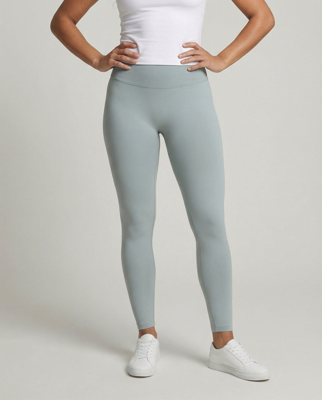 Leggings de Mujer de Cintura Alta con Construcción de Costuras-Leggings for women-Casaluzia