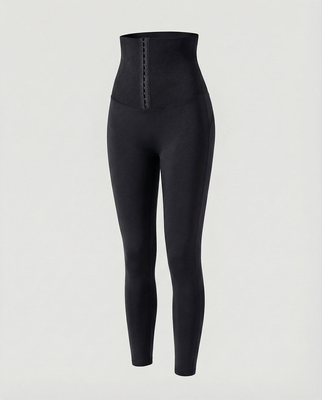 Leggings mujer de tiro alto con cierre de corchetes-Leggings for women-Casaluzia