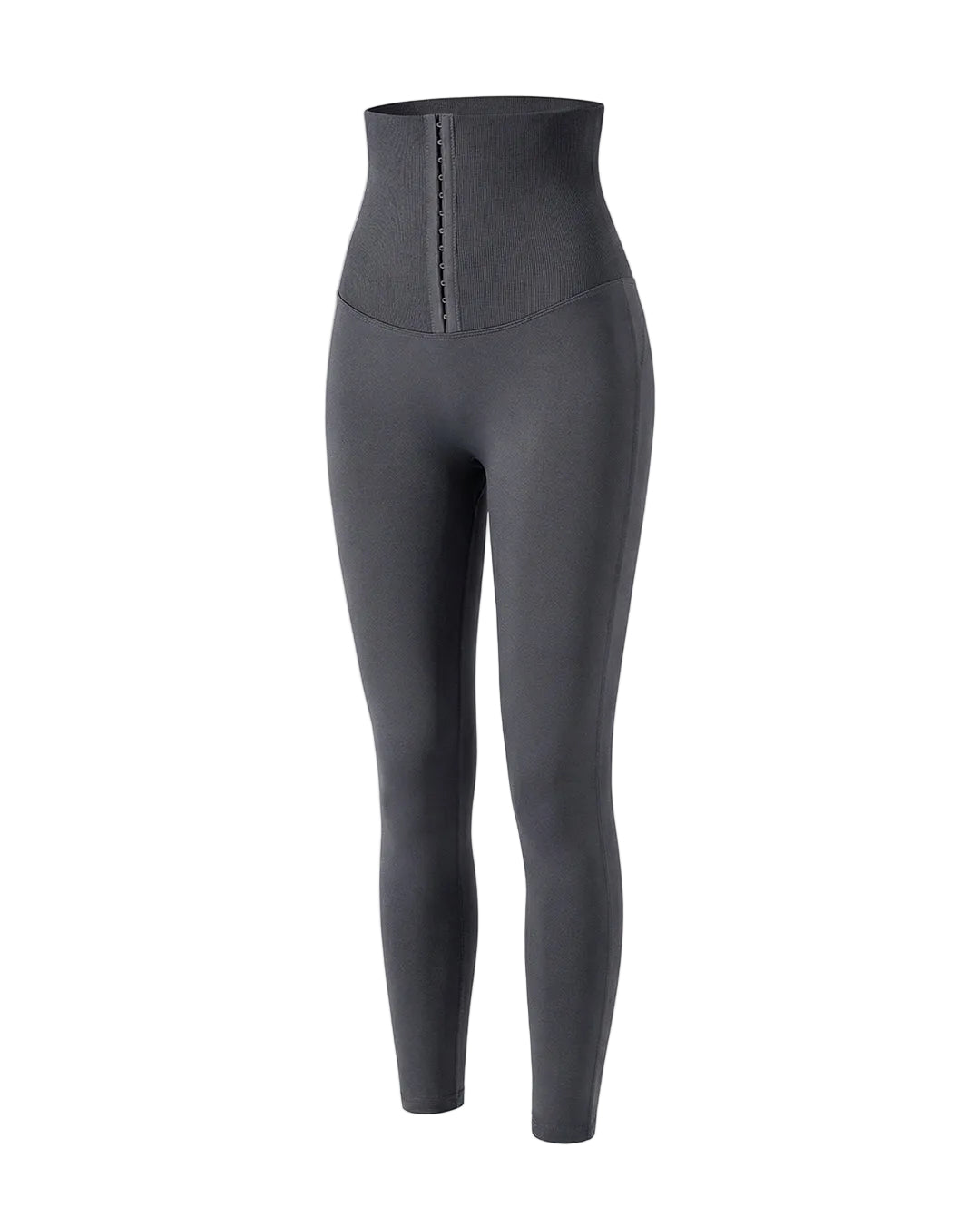 Leggings mujer de tiro alto con cierre de corchetes-Leggings for women-Casaluzia