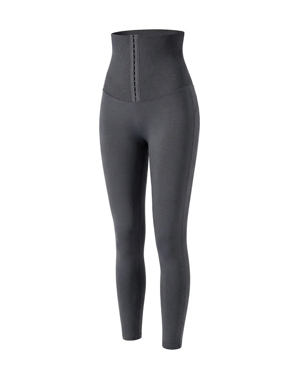 Leggings mujer de tiro alto con cierre de corchetes