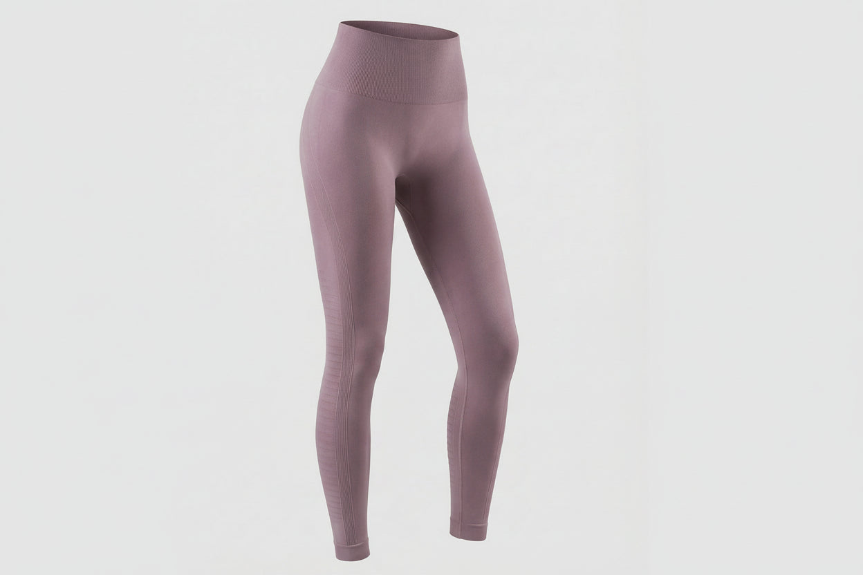 Leggings Mujer de Tiro Alto Sin Costuras con Paneles Texturizados-Leggings for women-Casaluzia