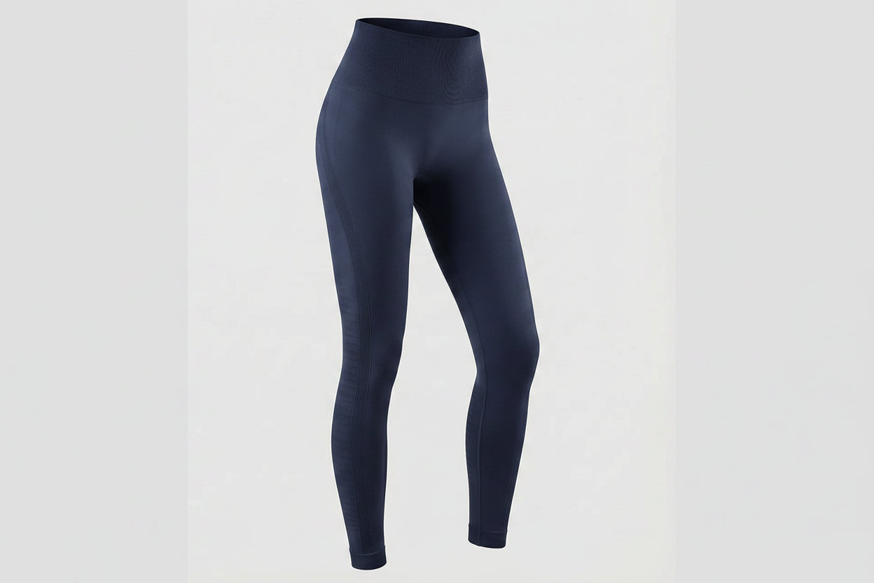 Leggings Mujer de Tiro Alto Sin Costuras con Paneles Texturizados-Leggings for women-Casaluzia