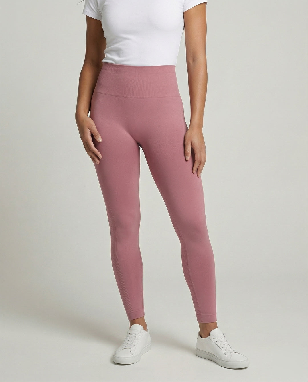 Leggings Mujer de Tiro Alto Sin Costuras con Paneles Texturizados-Leggings for women-Casaluzia