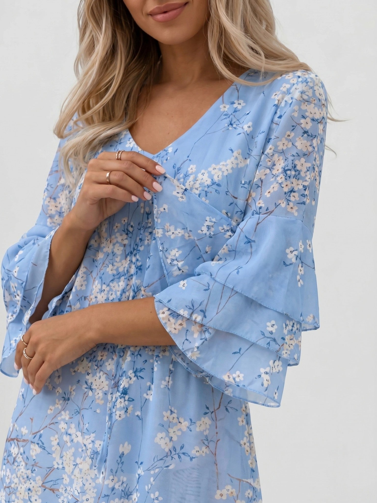 Minivestido con estampado de mármol para mujer-Mini Dress-Casaluzia