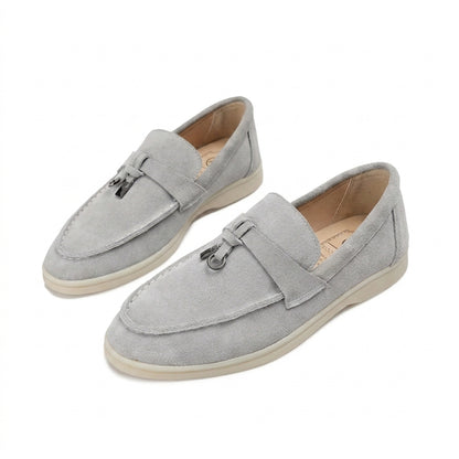 Mocasines de mujer con borlas y suela plana-Footwear for women-Casaluzia
