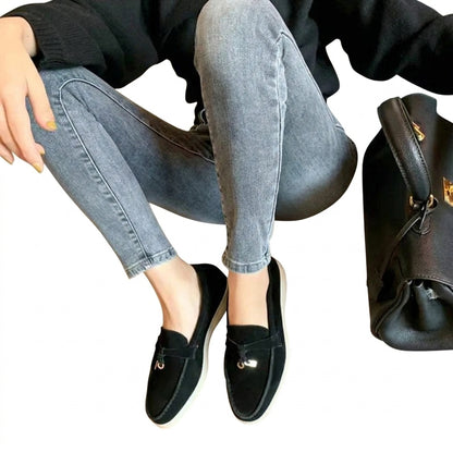 Mocasines de mujer con borlas y suela plana-Footwear for women-Casaluzia