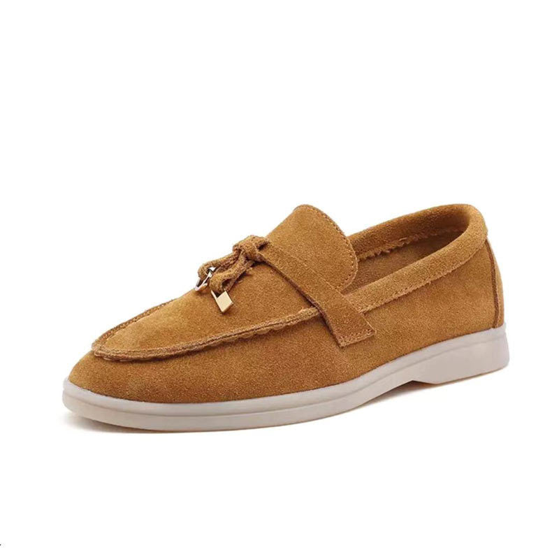 Mocasines de mujer con borlas y suela plana-Footwear for women-Casaluzia