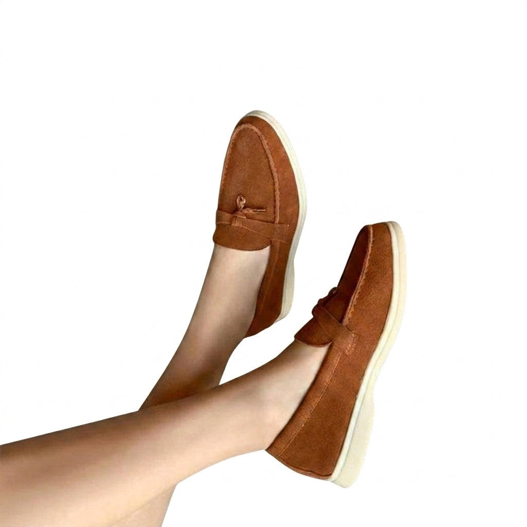 Mocasines de mujer con borlas y suela plana-Footwear for women-Casaluzia