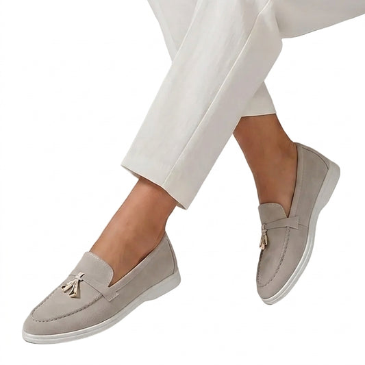 Mocasines de mujer con borlas y suela plana-Footwear for women-Casaluzia