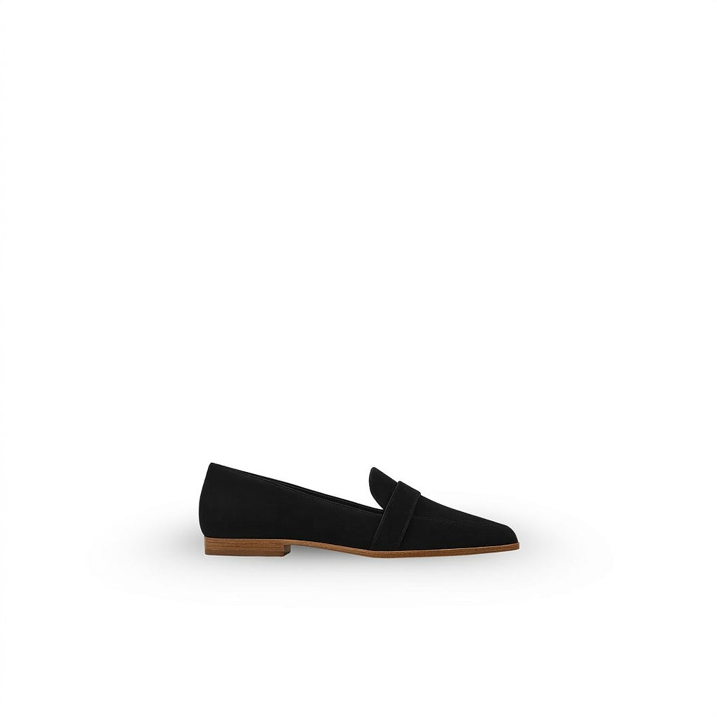 Mocasines de punta fina para mujer con tira decorativa-Footwear for women-Casaluzia