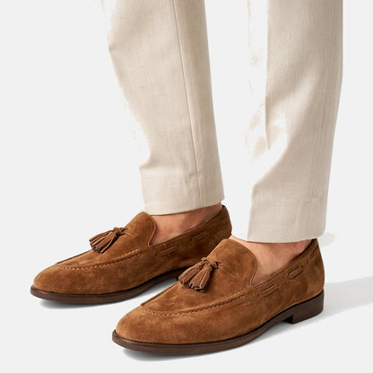 Mocasines para hombre con borlas y costura tipo delantal-Footwear for men-Casaluzia