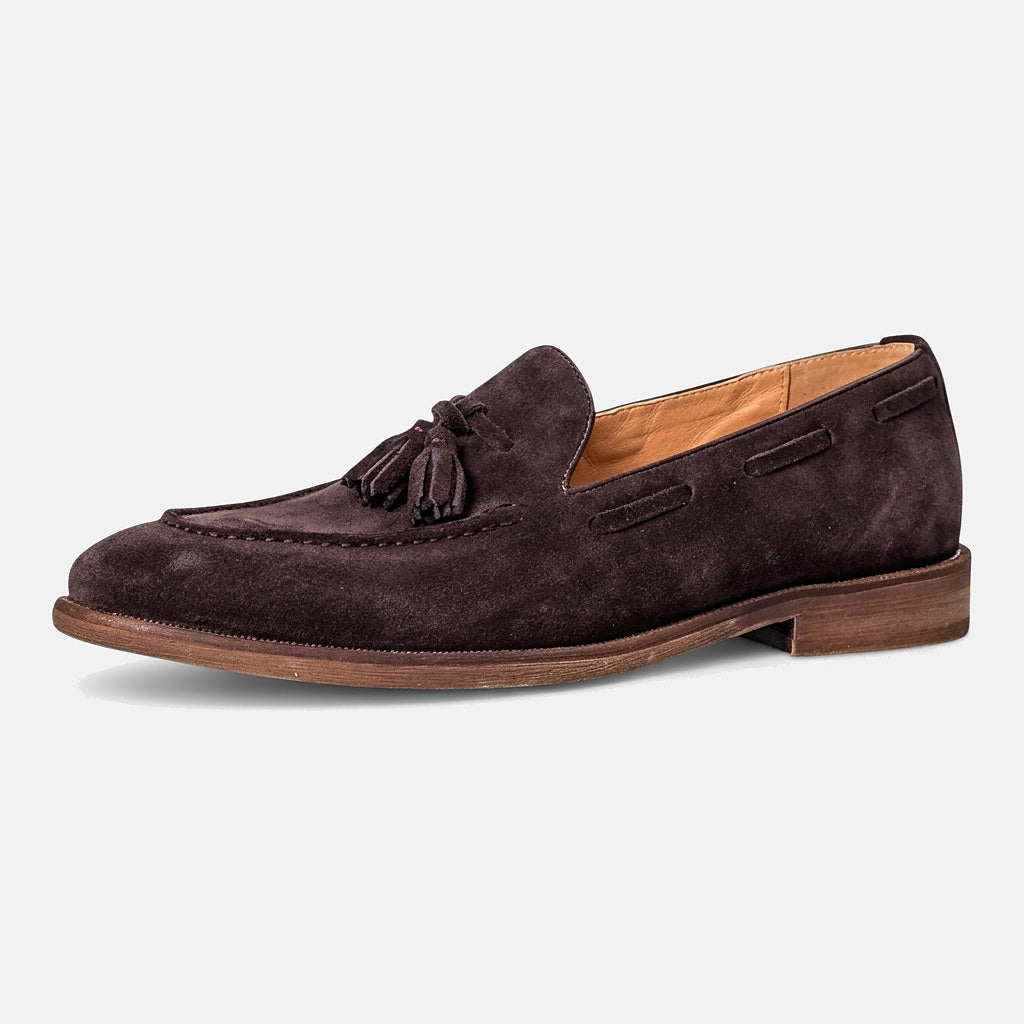 Mocasines para hombre con borlas y costura tipo delantal-Footwear for men-Casaluzia
