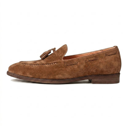 Mocasines para hombre con borlas y costura tipo delantal-Footwear for men-Casaluzia