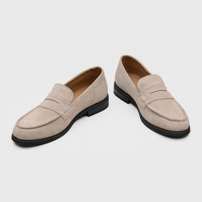 Mocasines Penny de ante para hombre con costuras en contraste-Footwear for men-Casaluzia
