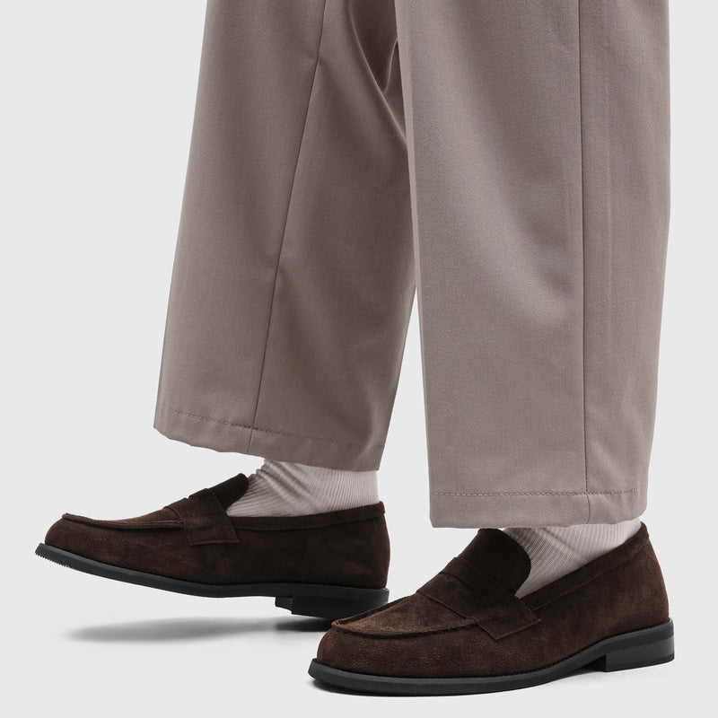 Mocasines Penny de ante para hombre con costuras en contraste-Footwear for men-Casaluzia