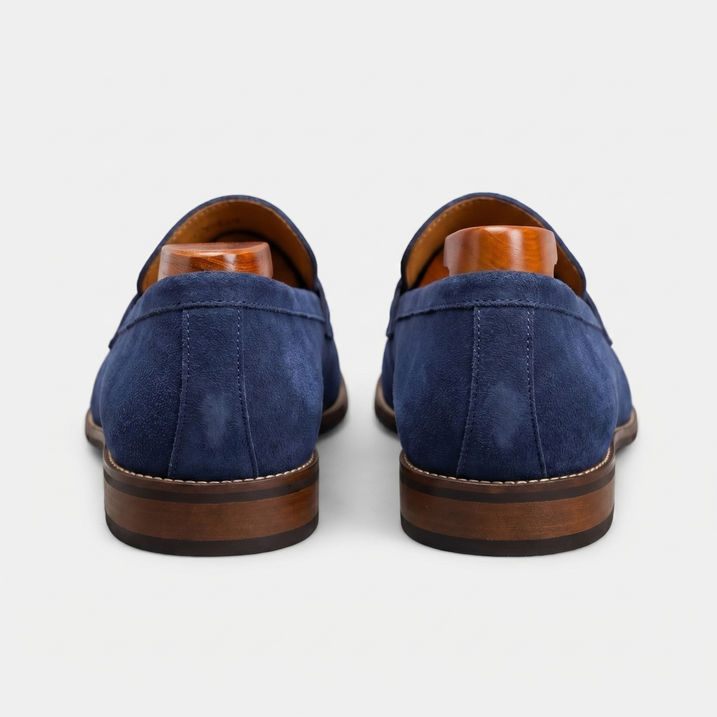 Mocasines Penny de ante para hombre con puntera tipo delantal-Footwear for men-Casaluzia