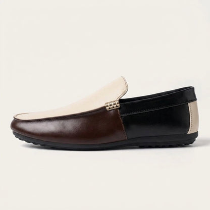 Mocasines sin cordones de dos tonos para hombre-Footwear for men-Casaluzia