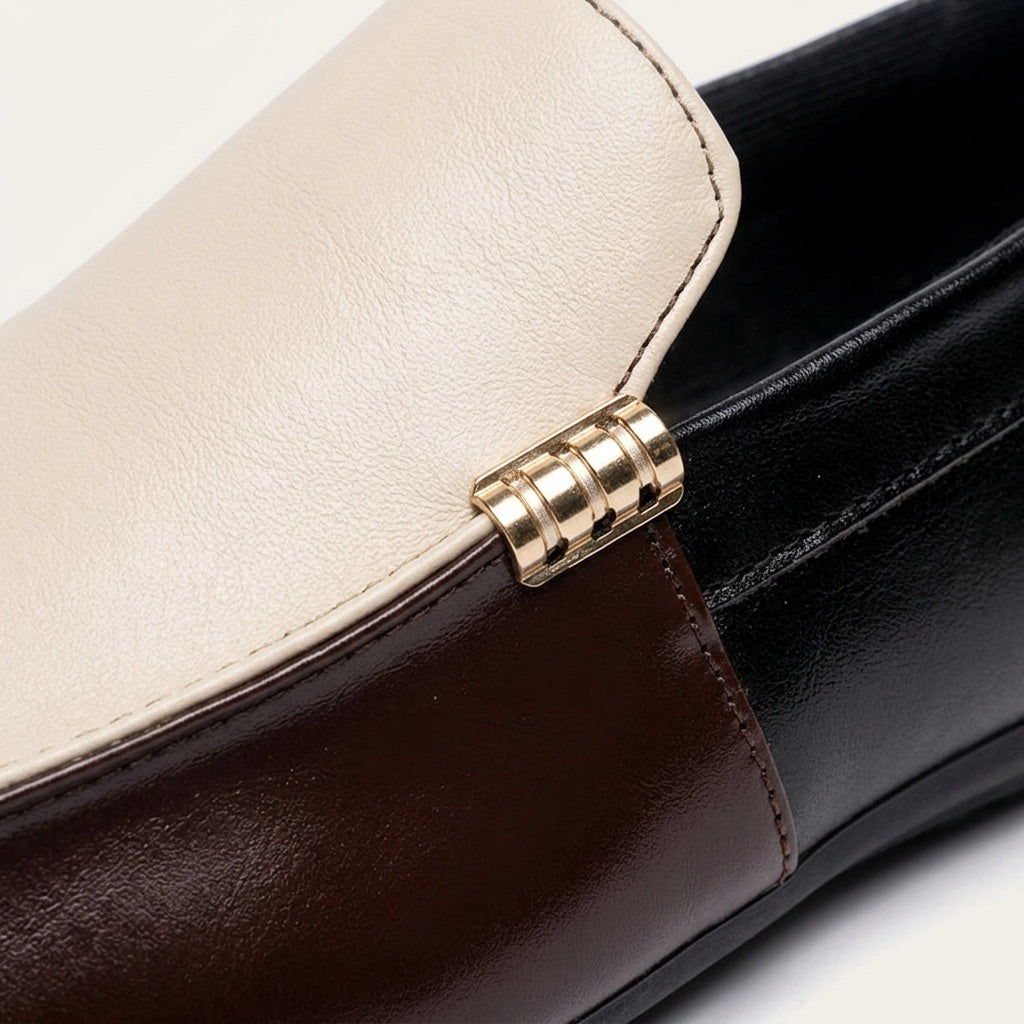 Mocasines sin cordones de dos tonos para hombre-Footwear for men-Casaluzia