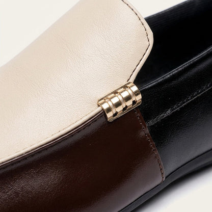 Mocasines sin cordones de dos tonos para hombre-Footwear for men-Casaluzia