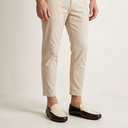 Mocasines sin cordones de dos tonos para hombre-Footwear for men-Casaluzia