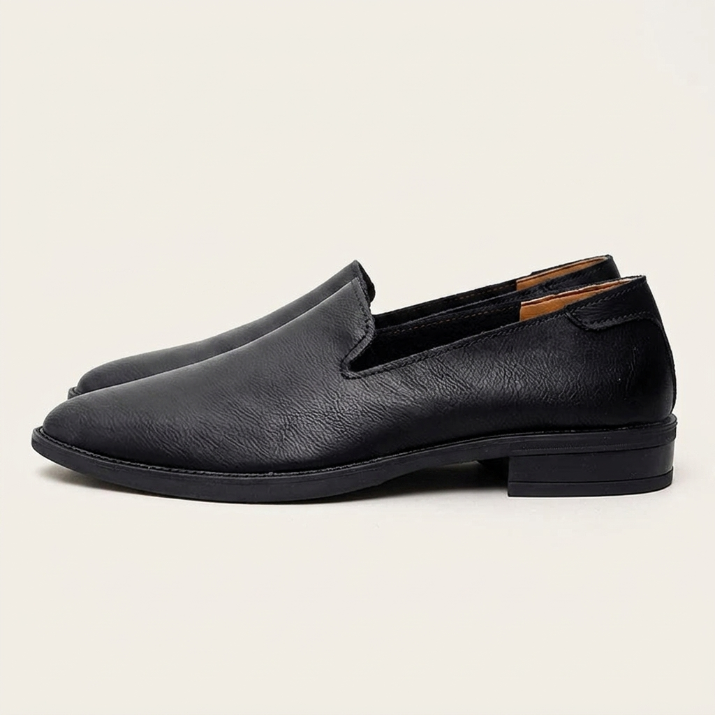 Mocasines sin cordones para hombre con acabado texturizado-Footwear for men-Casaluzia