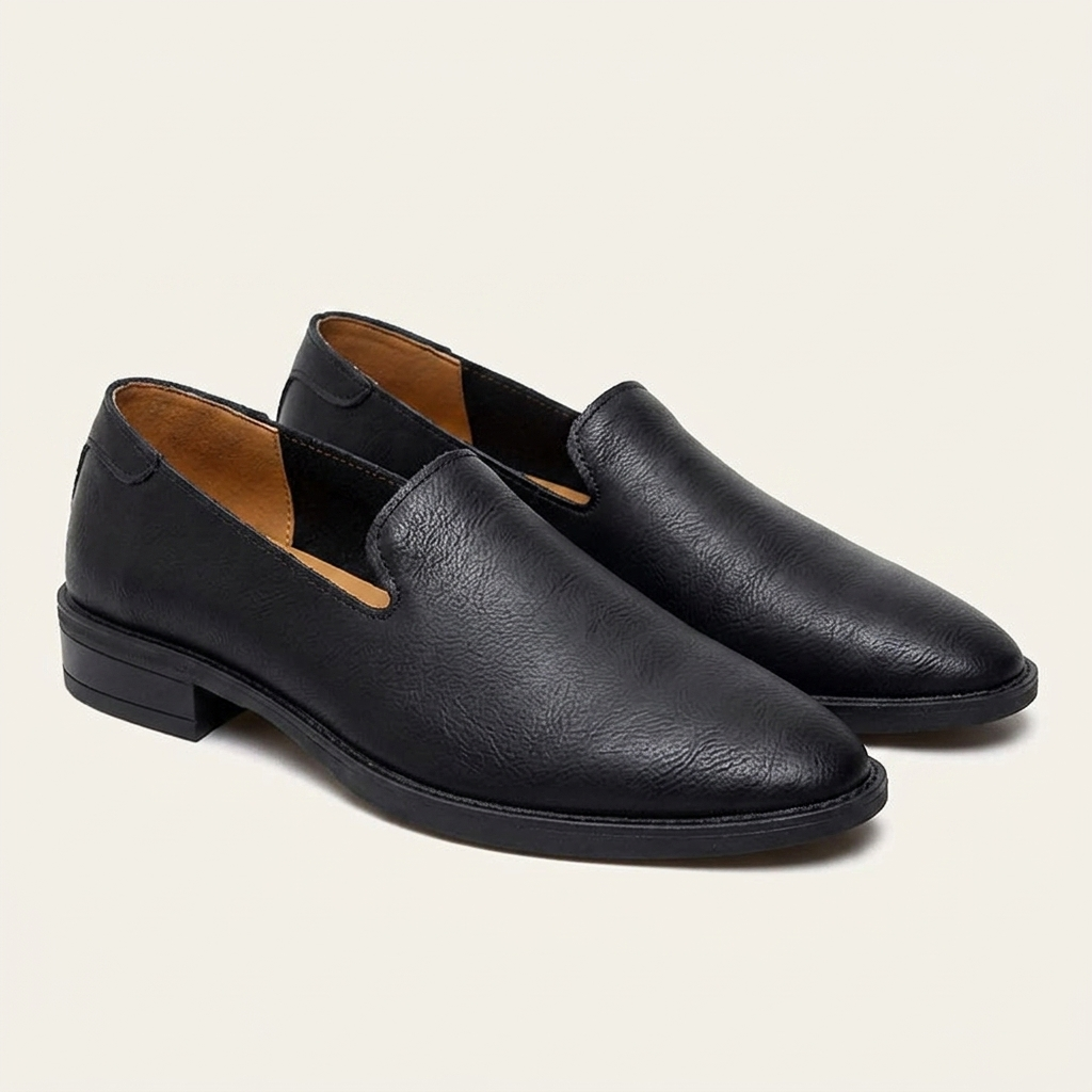 Mocasines sin cordones para hombre con acabado texturizado-Footwear for men-Casaluzia