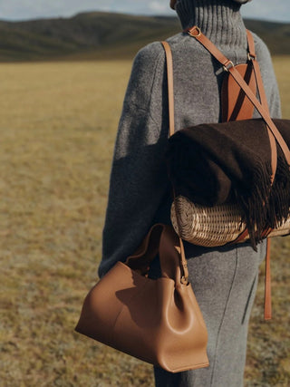 Mujer Bolso con asa superior y detalle de costura-Accessories for women-Casaluzia