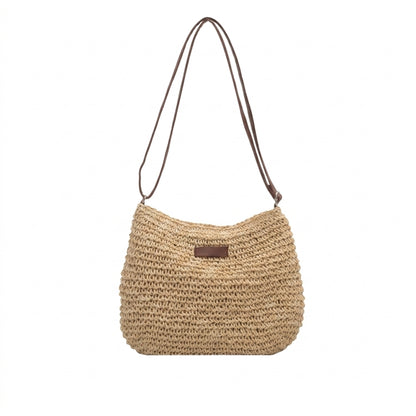 Mujer Bolso de hombro con textura trenzada y correas dobles y detalle rectangular frontal-Accessories for women-Casaluzia