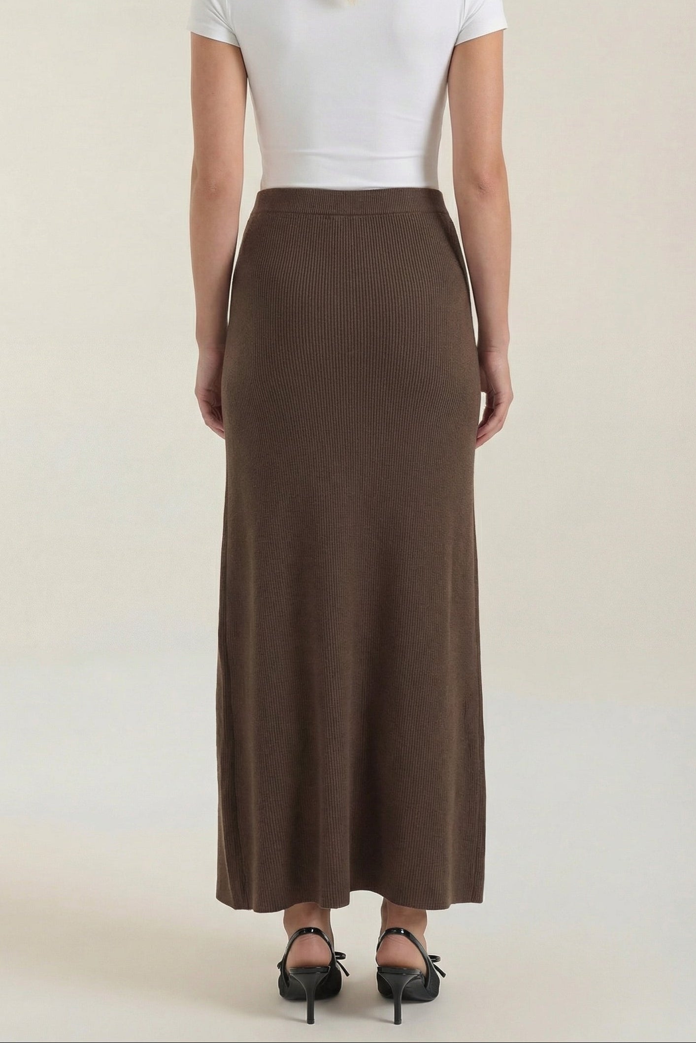 Mujer Falda de Diseño Cruzado con Abertura Frontal y Talle Alto-Skirt for women-Casaluzia