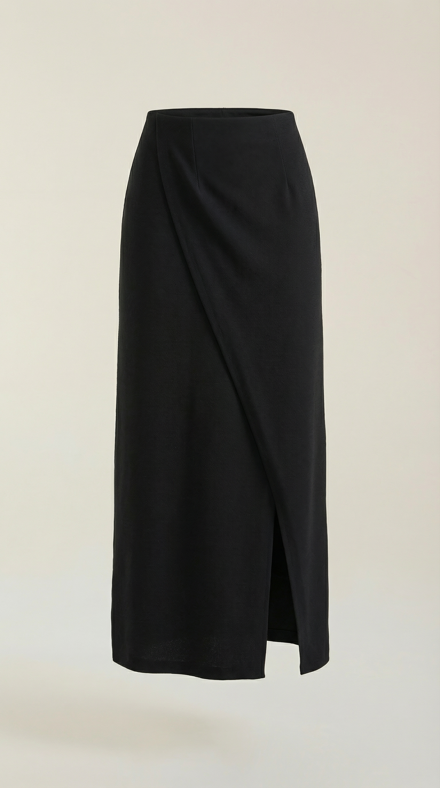 Mujer Falda de Diseño Cruzado con Abertura Frontal y Talle Alto-Skirt for women-Casaluzia