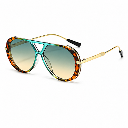 Mujer Gafas de sol con lentes redondas y brazos delgados-Glasses for women-Casaluzia