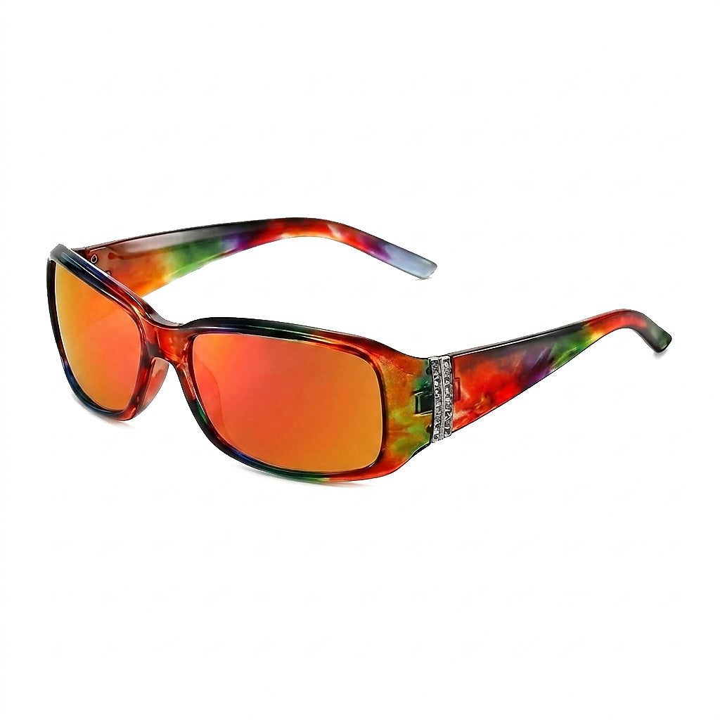 Mujer Gafas de Sol Rectangulares con Detalle Decorativo en las Patillas-Glasses for women-Casaluzia