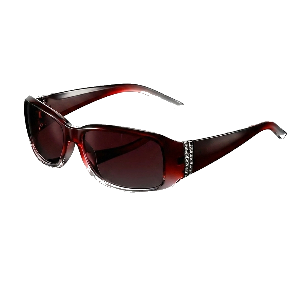 Mujer Gafas de Sol Rectangulares con Detalle Decorativo en las Patillas-Glasses for women-Casaluzia