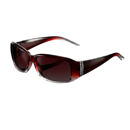 Mujer Gafas de Sol Rectangulares con Detalle Decorativo en las Patillas-Glasses for women-Casaluzia