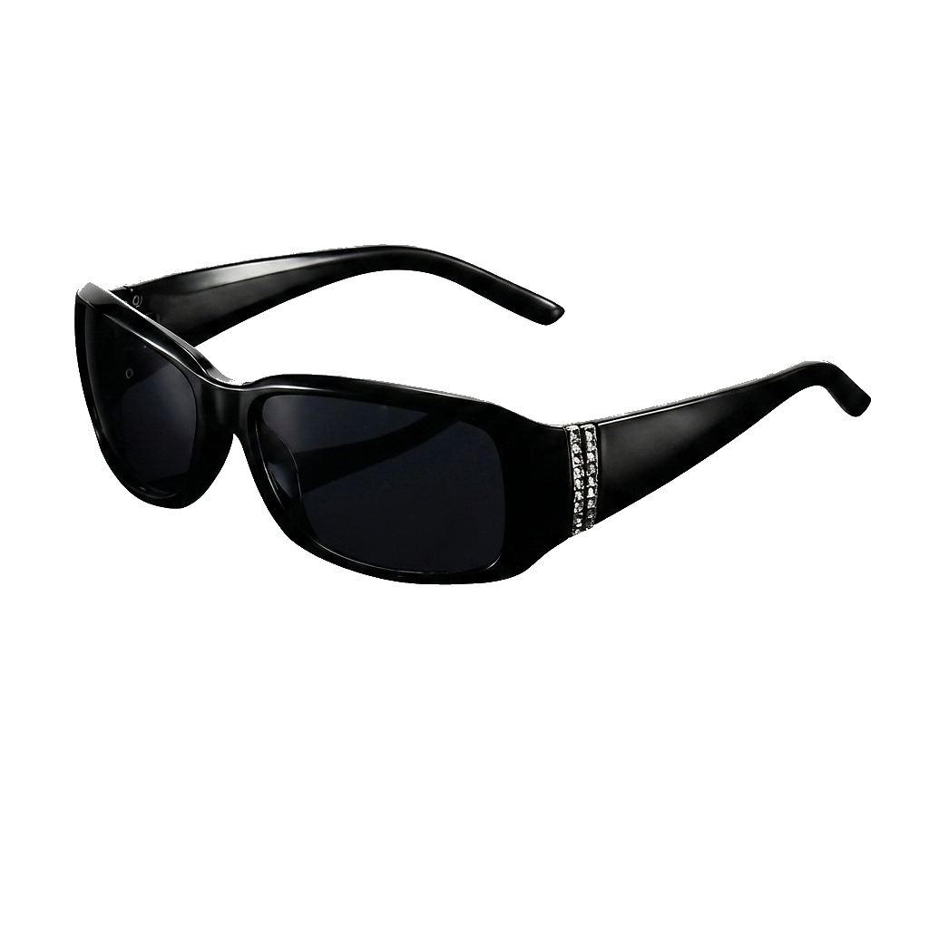Mujer Gafas de Sol Rectangulares con Detalle Decorativo en las Patillas-Glasses for women-Casaluzia
