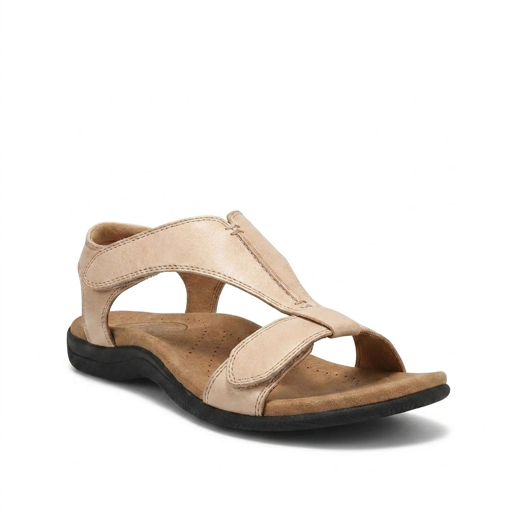 Mujer Sandalias con Diseño en T y Cierres de Contacto-Footwear for women-Casaluzia