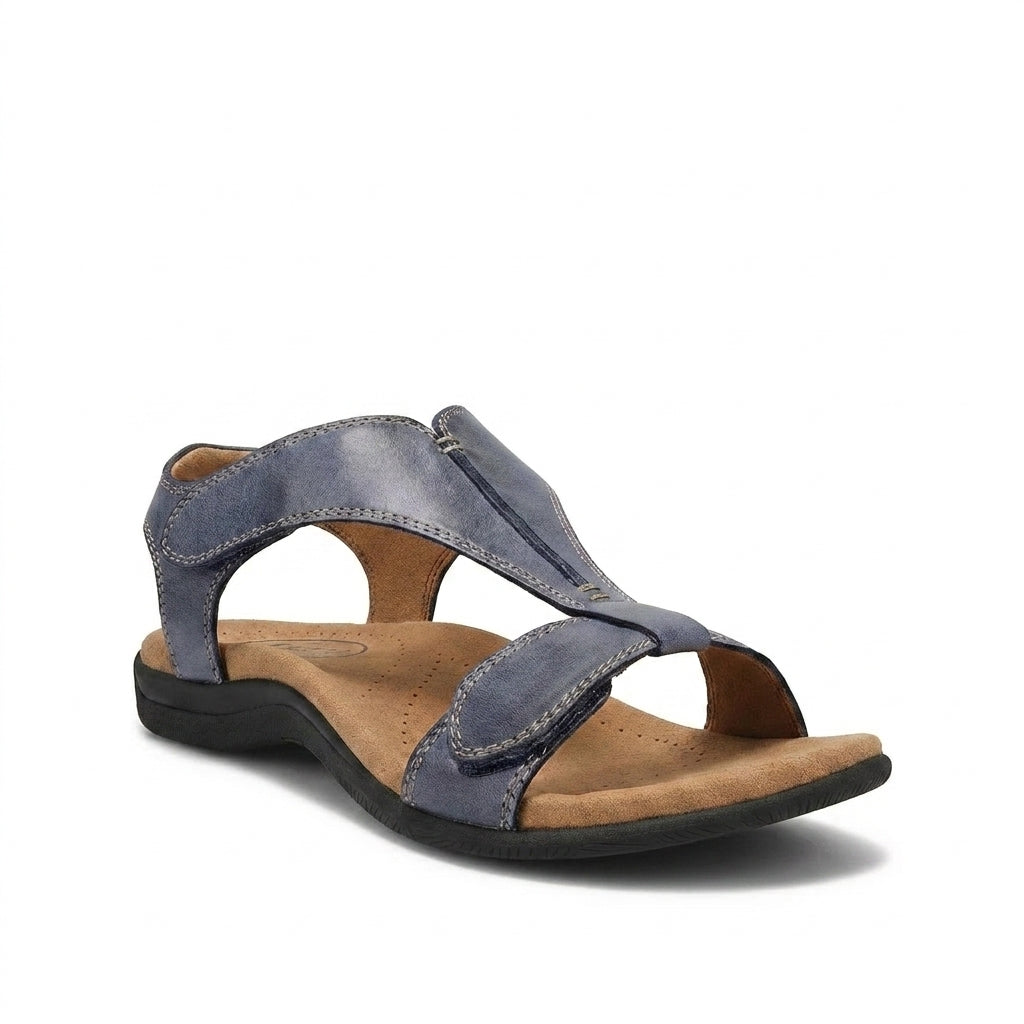 Mujer Sandalias con Diseño en T y Cierres de Contacto-Footwear for women-Casaluzia