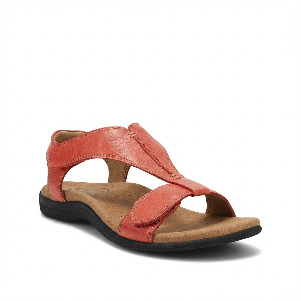 Mujer Sandalias con Diseño en T y Cierres de Contacto-Footwear for women-Casaluzia