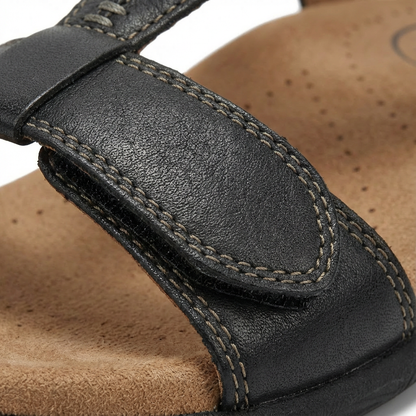 Mujer Sandalias con Diseño en T y Cierres de Contacto-Footwear for women-Casaluzia