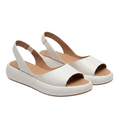 Mujer Sandalias de Plataforma con Puntera Abierta y Tira Trasera Elástica-Footwear for women-Casaluzia