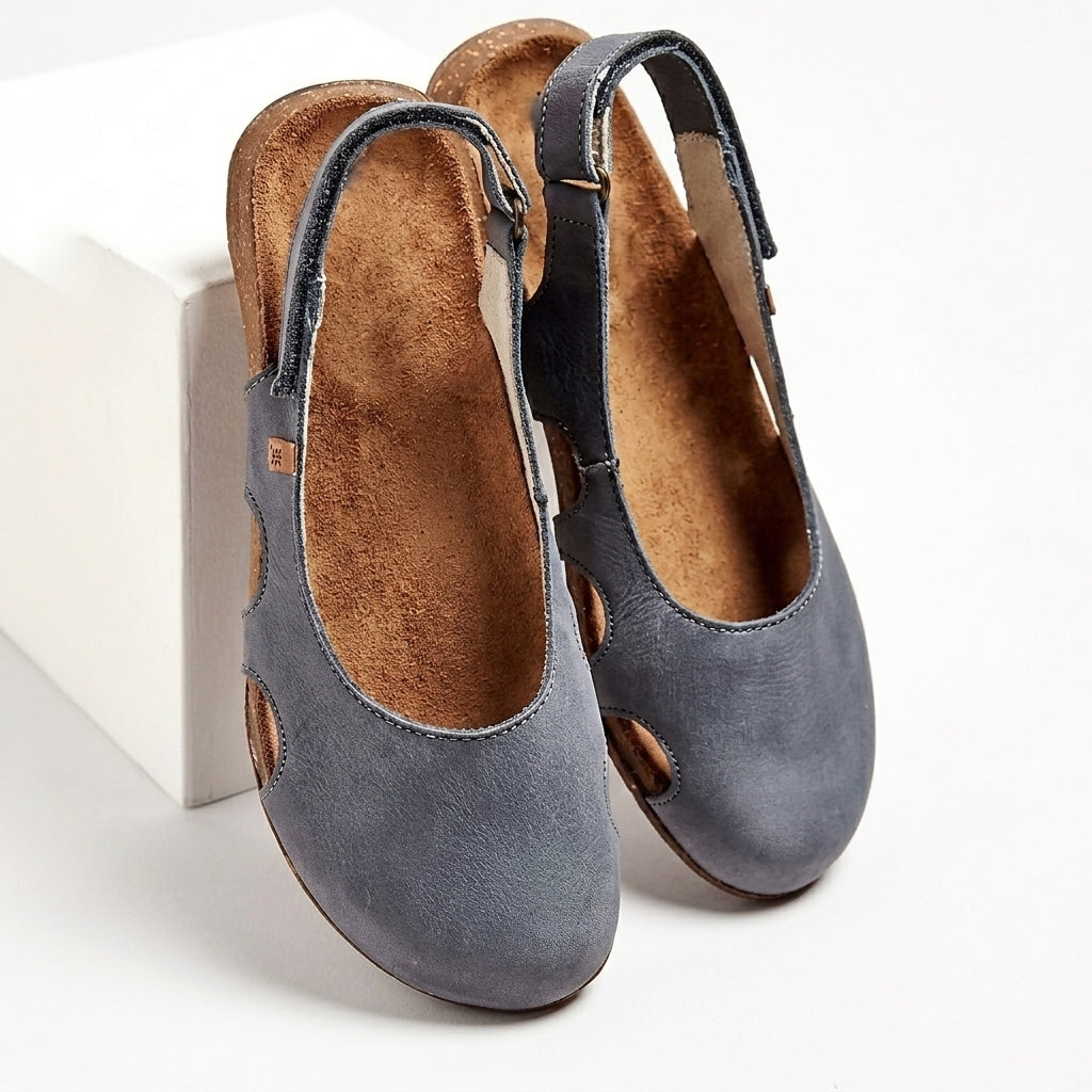 Mujer Sandalias de Punta Cerrada con Tira Trasera y Cierre Ajustable-Footwear for women-Casaluzia