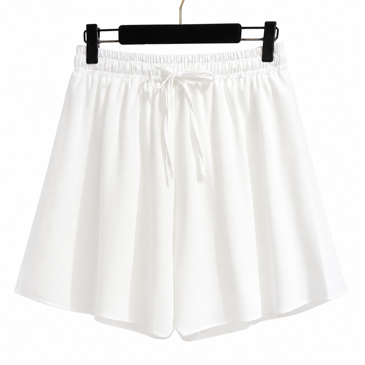 Mujer Shorts con Cintura Elástica y Cordón Ajustable-Shorts for women-Casaluzia