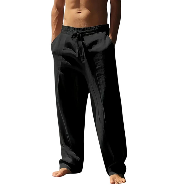 Pantalón amplio de hombre con cordón ajustable-Pant for Men-Casaluzia