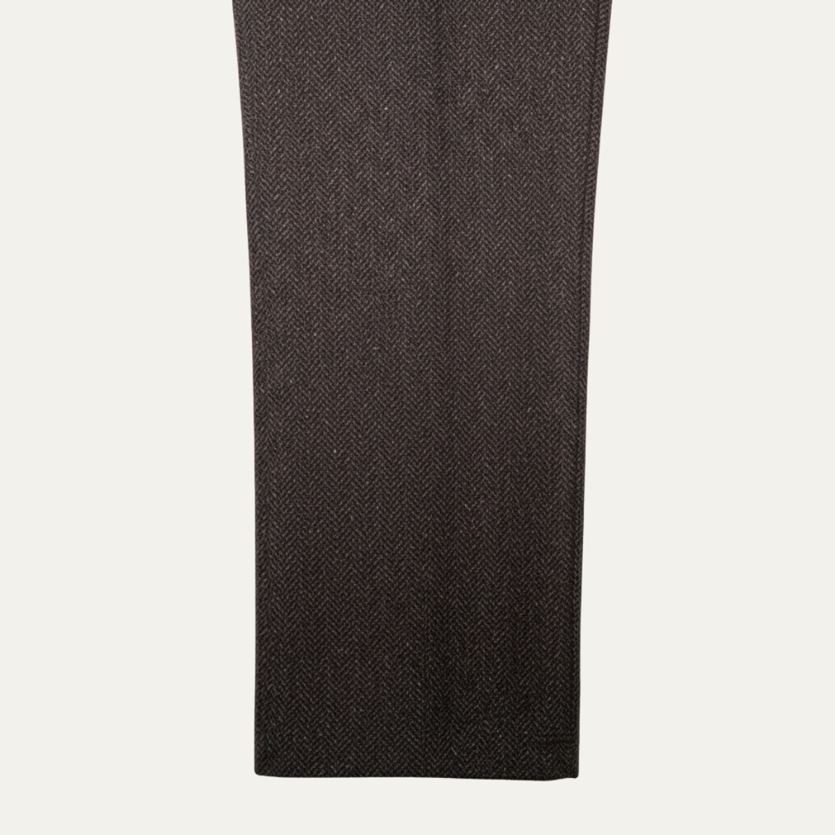 Pantalón de Hombre de Corte Recto con Patrón Espiga y Pliegues-Pant for Men-Casaluzia